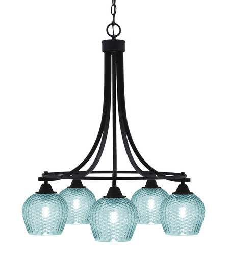 Paramount Five Light Chandelier in Matte Black (200|3415-MB-4605)
