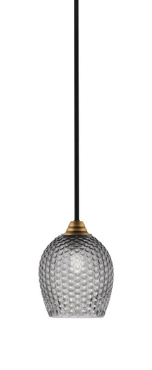 Paramount One Light Mini Pendant in Matte Black & Brass (200|3401-MBBR-4902)