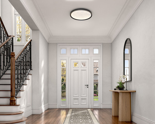 Luna LED Flush Mount in Black (78|AC6875BK)