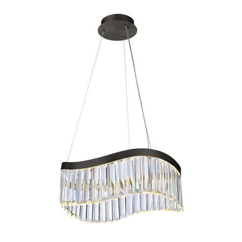 Jules LED Chandelier in Black (78|AC12206BK)