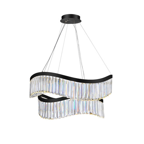 Jules LED Chandelier in Black (78|AC12202BK)
