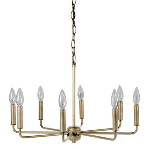 Lexington Eight Light Chandelier in Antique Brass (196|17832-AB-LT8)