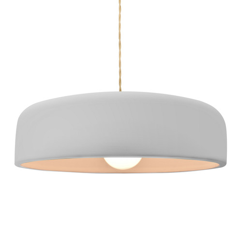 Radiance Collection One Light Pendant in Brushed Nickel (102|CER-6575-BIS-NCKL-BEIG-TWST)