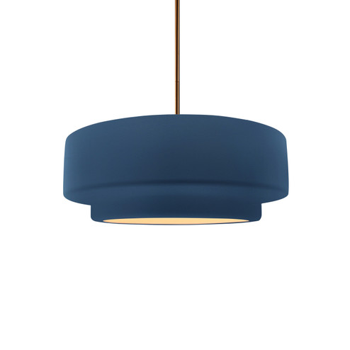 Radiance Collection One Light Pendant in Brushed Brass (102|CER-6540-MDMT-BRSS-RIGID)