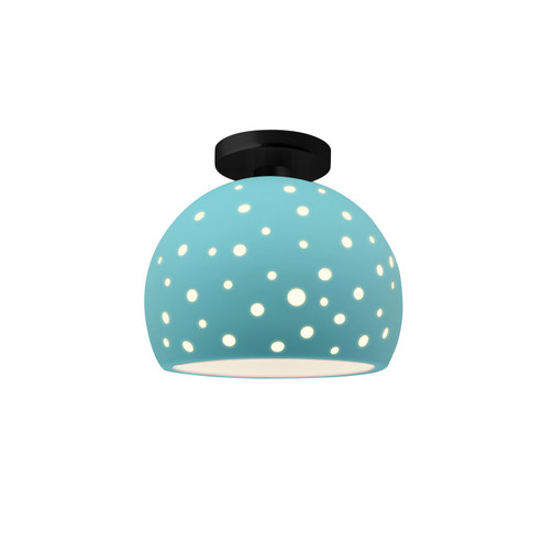 Radiance Collection One Light Semi-Flush Mount in Matte Black (102|CER-6359-RFPL-MBLK)