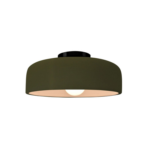 Radiance Collection One Light Semi-Flush Mount in Matte Black (102|CER-6340-MGRN-MBLK)