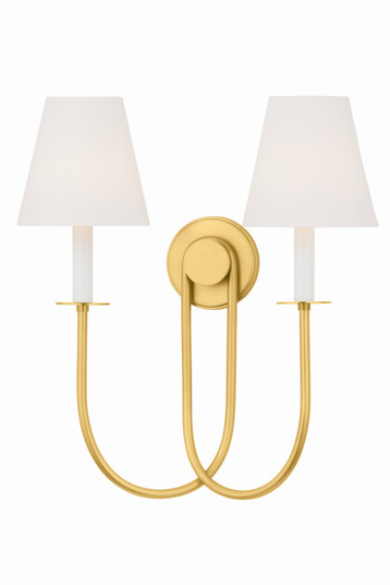 Midtown Two Light Wall Sconce in Aged Brass (70|4082-AGB)