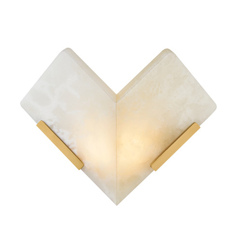 Geo LED Wall Sconce in Vintage Brass (68|558-10-VB)