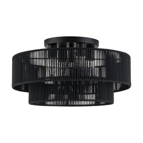 Acordia Four Light Semi-Flush Mount in Black (107|60268-04)