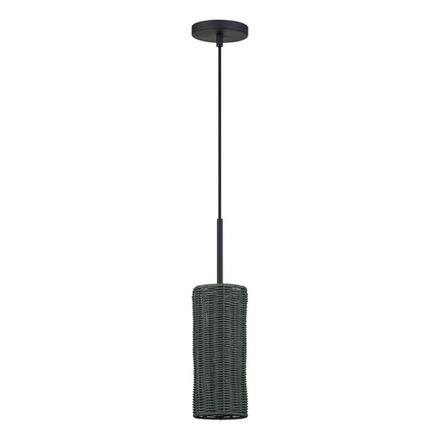 Weavington One Light Mini Pendant in Black (107|60111-04)