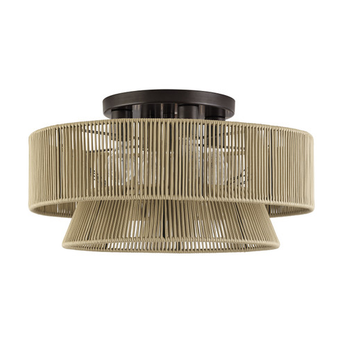 Florell Four Light Semi-Flush Mount in English Bronze (107|53168-92)