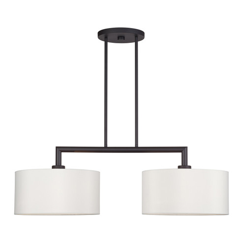 Meridian Two Light Linear Chandelier in Bronze (107|45492-07)