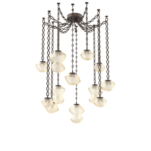 Mesa LED Pendant in Flat Bronze (404|SNB0089-12-FB-A-CH2-L3)