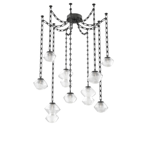 Mesa LED Pendant in Matte Black (404|SNB0089-09-MB-C-CH3-L1)