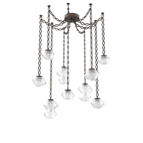 Mesa LED Pendant in Flat Bronze (404|SNB0089-09-FB-C-CH2-L3)