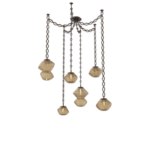 Mesa LED Pendant in Flat Bronze (404|SNB0089-06-FB-B-CH2-L3)