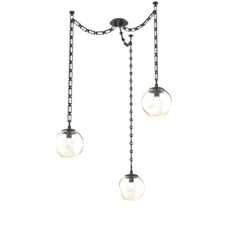 Aster Bulb Three Light Pendant in Matte Black (404|SNB0062-03-MB-A-CH3-E2)