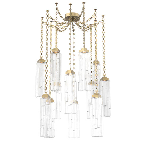 Ledgestone LED Pendant in Gilded Brass (404|SNB0056-12-GB-LC-CH1-L1)