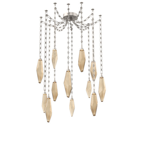 Rock Crystal LED Pendant in Beige Silver (404|SNB0050-12-BS-CB-CH3-L3)