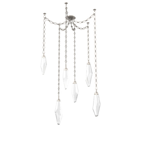 Rock Crystal LED Pendant in Beige Silver (404|SNB0050-06-BS-CC-CH1-L1)