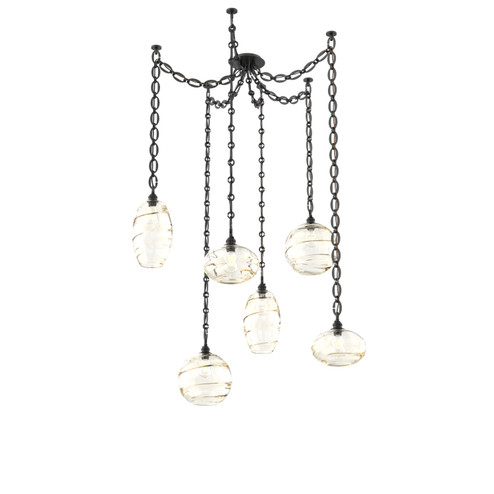 Misto Six Light Pendant in Matte Black (404|SNB0048-06-MB-OA-CH2-E2)