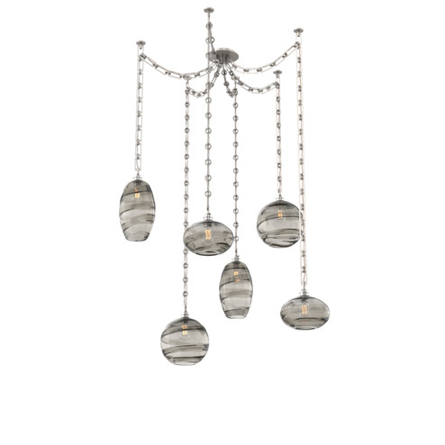 Misto Six Light Pendant in Beige Silver (404|SNB0048-06-BS-OS-CH3-E2)