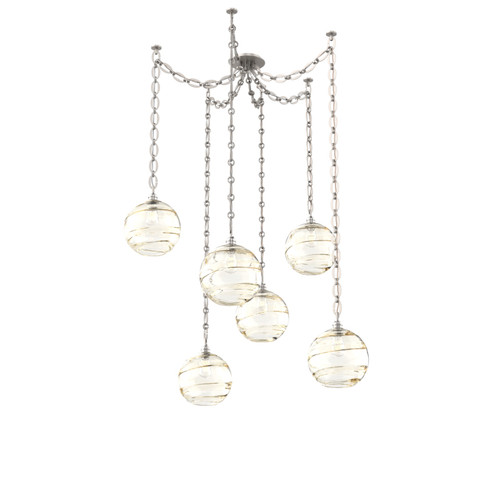 Terra Six Light Pendant in Beige Silver (404|SNB0047-06-BS-OA-CH2-E2)
