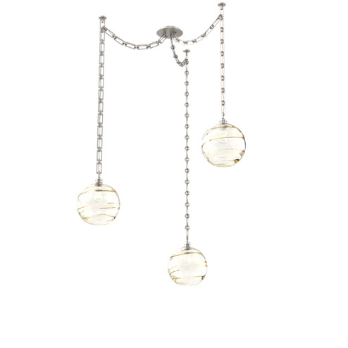 Terra Three Light Pendant in Beige Silver (404|SNB0047-03-BS-OA-CH3-E2)