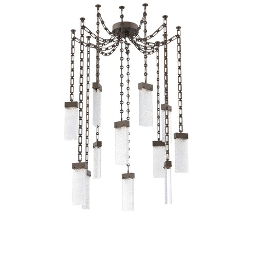 Parallel LED Pendant in Flat Bronze (404|SNB0042-12-FB-CR-CH3-L3)