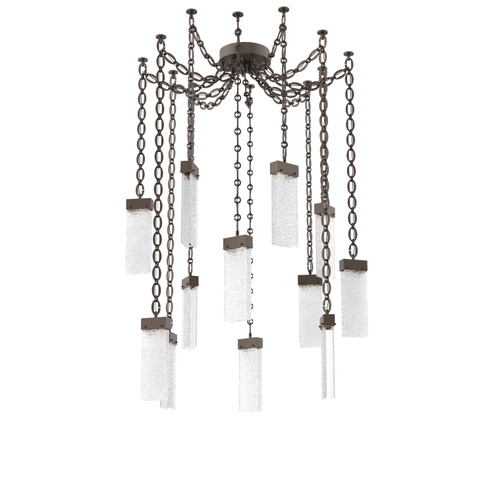 Parallel LED Pendant in Flat Bronze (404|SNB0042-12-FB-CR-CH2-L3)