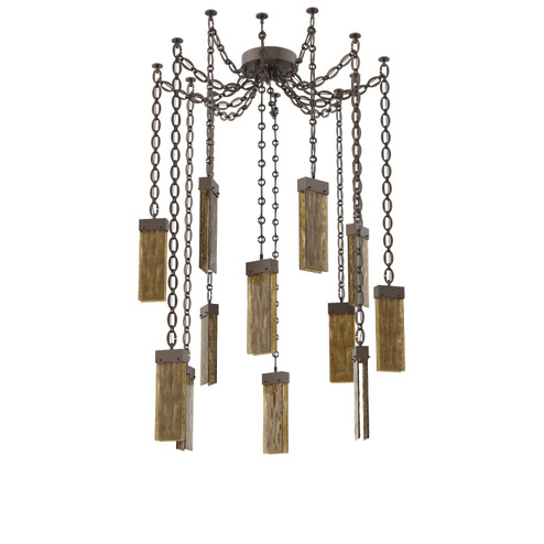 Parallel LED Pendant in Flat Bronze (404|SNB0042-12-FB-BG-CH2-L1)