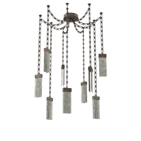 Parallel LED Pendant in Flat Bronze (404|SNB0042-09-FB-SG-CH3-L3)