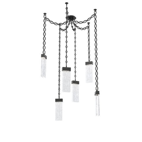 Parallel LED Pendant in Matte Black (404|SNB0042-06-MB-CG-CH2-L1)