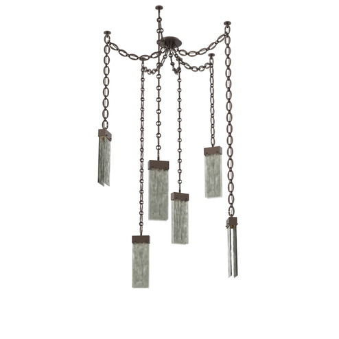 Parallel LED Pendant in Flat Bronze (404|SNB0042-06-FB-SG-CH2-L3)
