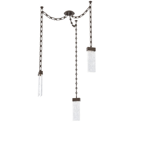 Parallel LED Pendant in Flat Bronze (404|SNB0042-03-FB-CG-CH3-L1)