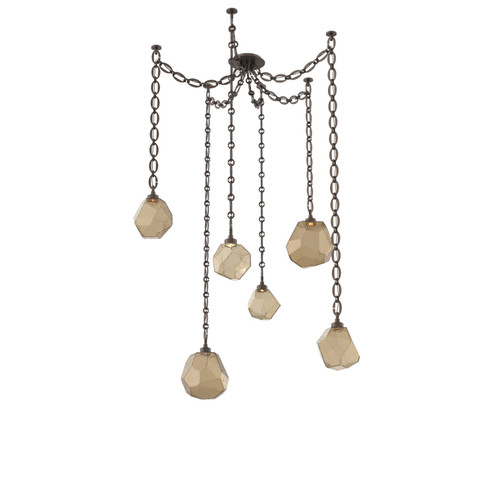 Gem LED Pendant in Flat Bronze (404|SNB0039-06-FB-B-CH2-L1)
