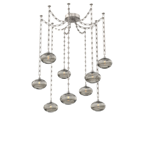 Coppa Nine Light Pendant in Beige Silver (404|SNB0036-09-BS-OS-CH3-E2)