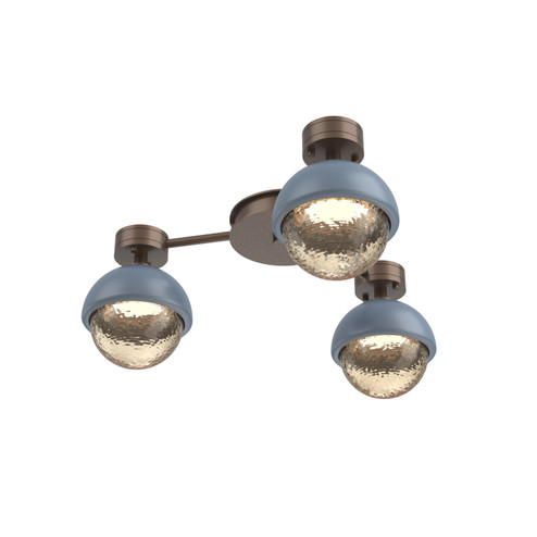 Cabochon LED Flush Mount in Burnished Bronze (404|SMB0093-H3-BB-A-L3-BU)