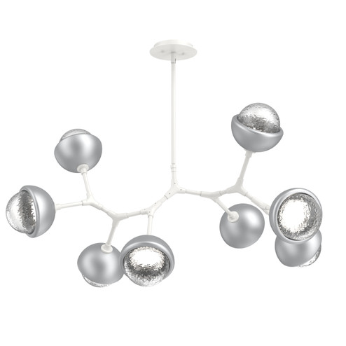 Cabochon LED Linear Suspension in Salt White (404|PLB0093-BB-WI-C-001-L1-CS)