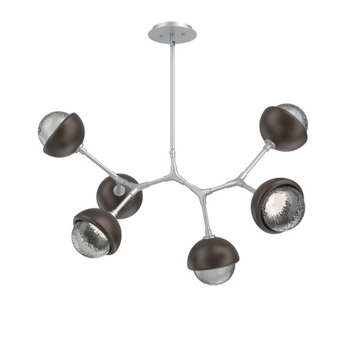 Cabochon LED Linear Suspension in Classic Silver (404|PLB0093-BA-CS-S-001-L1-FB)