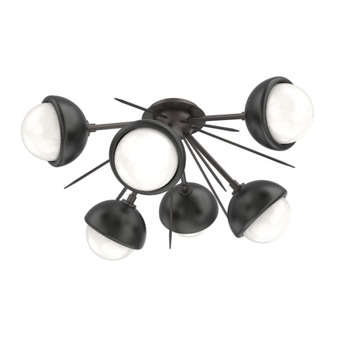 Cabochon LED Semi Flush Mount in Graphite (404|CLB0093-02-GP-WL-L3-MB)