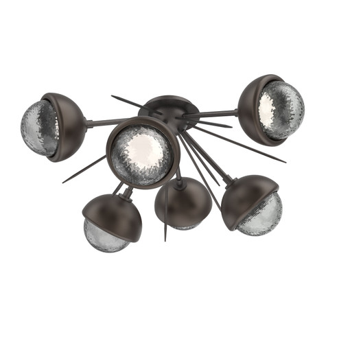 Cabochon LED Semi Flush Mount in Graphite (404|CLB0093-02-GP-S-L3-FB)