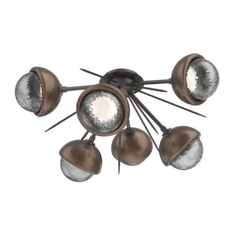 Cabochon LED Semi Flush Mount in Graphite (404|CLB0093-02-GP-S-L3-BB)