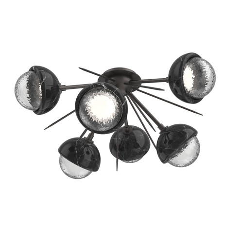 Cabochon LED Semi Flush Mount in Graphite (404|CLB0093-02-GP-C-L3-BM)