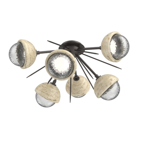 Cabochon LED Semi Flush Mount in Graphite (404|CLB0093-02-GP-C-L1-TR)
