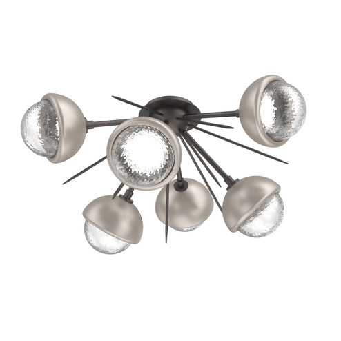 Cabochon LED Semi Flush Mount in Graphite (404|CLB0093-02-GP-C-L1-BS)