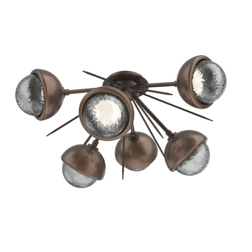 Cabochon LED Semi Flush Mount in Flat Bronze (404|CLB0093-02-FB-S-L3-BB)