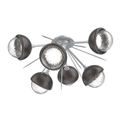 Cabochon LED Semi Flush Mount in Classic Silver (404|CLB0093-02-CS-C-L3-GP)