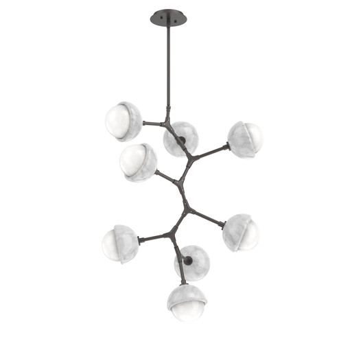Cabochon LED Chandelier in Graphite (404|CHB0093-VB-GP-WL-001-L3-WM)