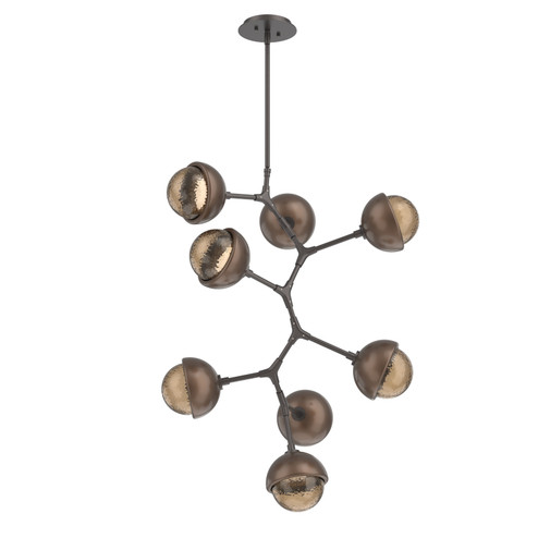 Cabochon LED Chandelier in Graphite (404|CHB0093-VB-GP-B-001-L3-BB)
